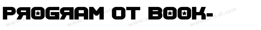 Program OT Book字体转换